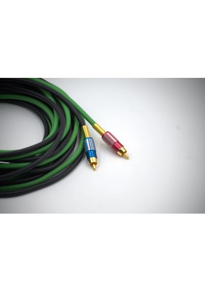 Bakır Amfi Rca Kablosu - 2 Giriş 4 Çıkış Anfi Rca Kablosu - 5 Metre - El Yapımı Tam Bakır - 5 Metre