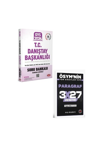Data 2026 T.c. Danıştay Başkanlığı Gys Soru Bankası+ Evp Akademi Paragraf