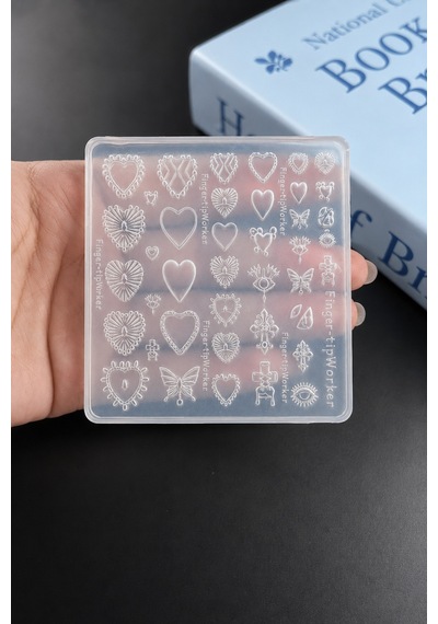 Nail Art Silikon Kalıp 3d Nail Art Desen Kalıbı, Tırnak Süsleme Desen Charm Tırnak Çarm 108 Nail Art Silikon Kalıp 3d Nail Art Desen Kalıbı, Tırnak Süsleme Desen Charm Tırnak Çarm 108