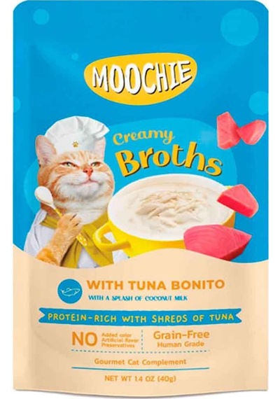 Moochie Tahılsız Parça Ton Balığı Torik Kedi Çorbası 40 G