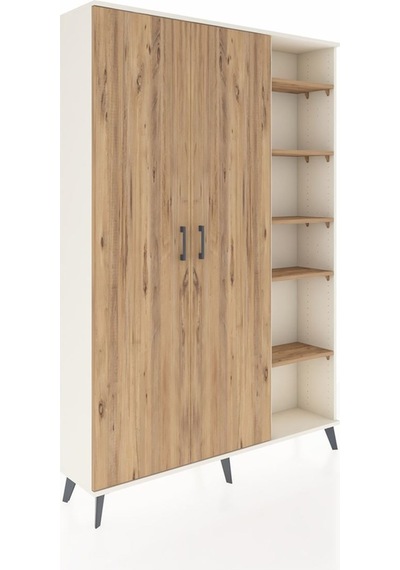 Arges Dolap 7 Raflı 2 Kapaklı Tek Askılı 132x30x195 Aytaşı-çam/çam Atlas Çam/atlas Çam Arges Dolap 7 Raflı 2 Kapaklı Tek Askılı 132x30x195 Aytaşı-çam/çam Atlas Çam/atlas Çam