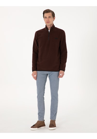 Pierre Cardin Erkek Kahverengi Sweatshirt 50314056-vr029 Kahverengi