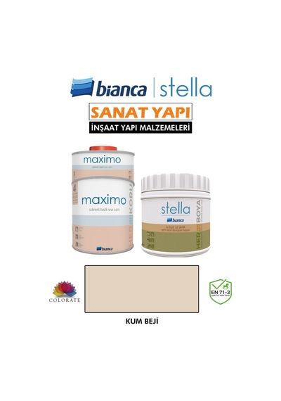 Stella 4-6 M2 Boyama Seti 500ml Boya+ 500ml Maximo Parlak Diğer