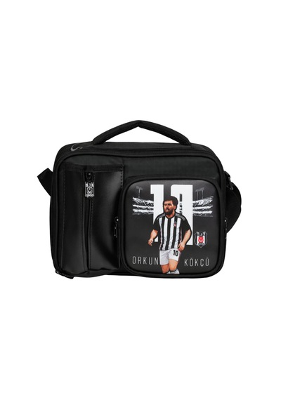 Beşiktaş Lisanslı Orkun Kökçü Tasarımlı Beslenme Çantası - 3 Bölmeli Suni Deri Detaylı Siyah Okul Çantası Siyah - Beyaz Beşiktaş Lisanslı Orkun Kökçü Tasarımlı Beslenme Çantası - 3 Bölmeli Suni Deri Detaylı Siyah Okul Çantası Siyah - Beyaz