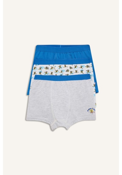 Defacto Spongebob Penye 3lü Mavi Boxer Seti Erkek Çocuk H0810a826spbe463 Mavi-be463