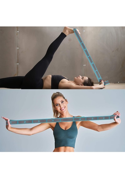 Trendpoint 9 Farklı Seviyeli Direnç Bandı Spor Egzersiz Aerobik Pilates Squat Lastiği Fitness Yoga