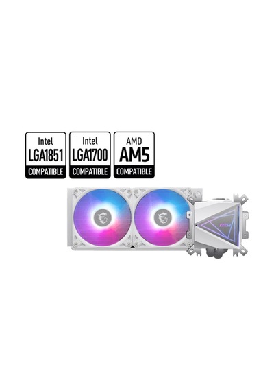 Msı Mag Coreliquid I240 240 Mm Beyaz Sıvı Soğutucu