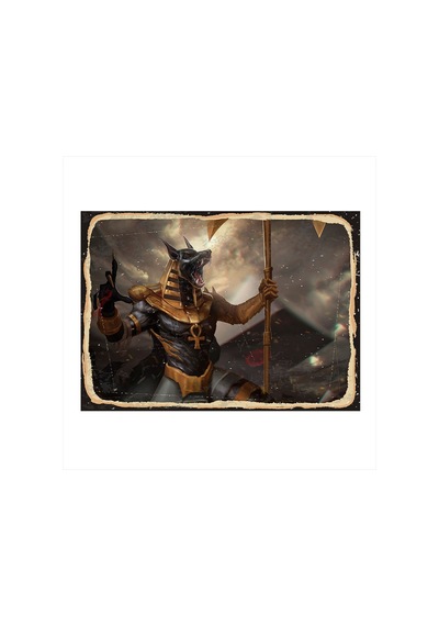 Bedeko Anubis Mdf Poster 35 Cm X 50 Cm