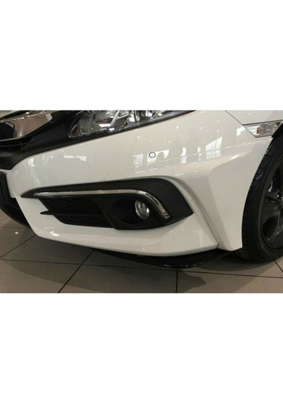 Honda Civic Fc5 Ön Flap Takımı 2 Prç. Piona Black 2016 Ve Üzeri Ithal