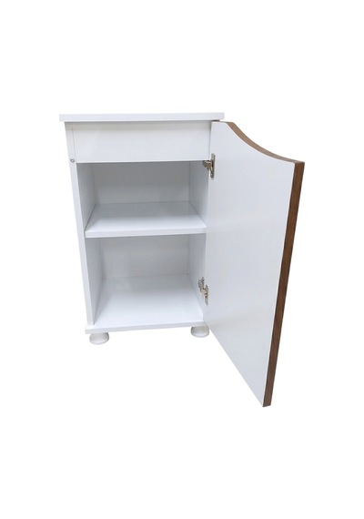 Kanki Pet West Seri Beyaz-ceviz Akvaryum Sehpası 41x39x69 Cm West4139b-cvz1