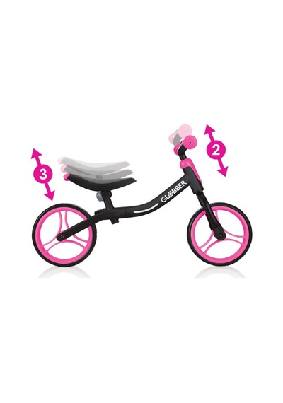 Globber Go Bike Denge Bisikleti Çok Renkli Pembe