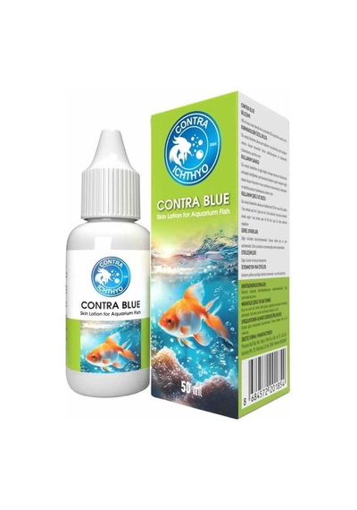 Contra Blue 50ml Contra Ichthyo Akvaryum Balıkları İçin Cilt Bakım Losyonu