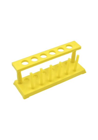 Deney Tüpü Standı 22 Mm - Plastik- 6 Kurutma Mandalı