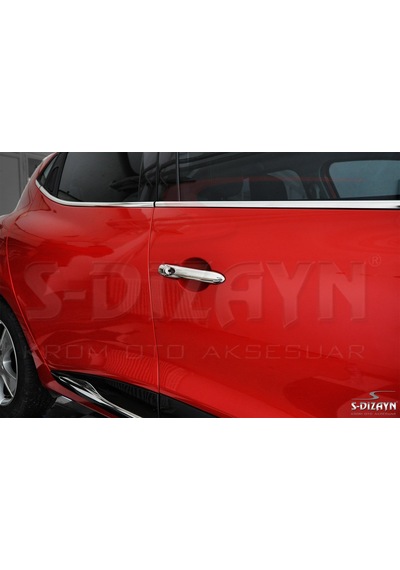 S-Dizayn Renault Clio 4 Hb Krom Kapı Kolu  2 Kapı Sensörlü 2012 Üzeri