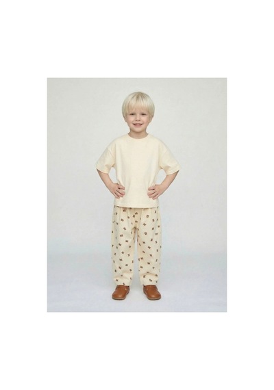 Laciel Prs Bear Balloon Pantolon Krem Krem