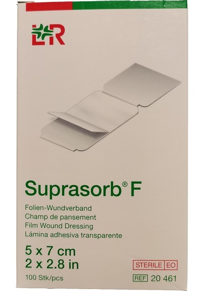 Lohmann Rauscher Suprasorb F Şeffaf Film Yara Örtüsü 5 x 7 CM