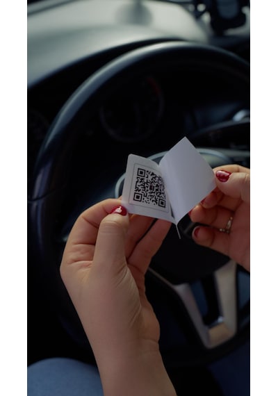 Qr Car Park-uyarı -kontrol Araç İletişim Etiketi