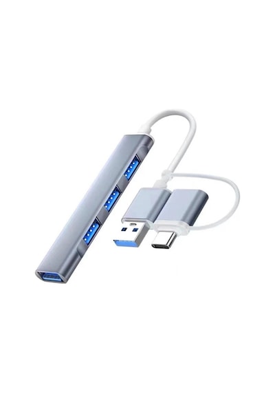 Ally A-806 4in1 Type-c + Usb Girişli Usb 3.0 Çoğaltıcı Hub Adaptör Çevirici- 5775