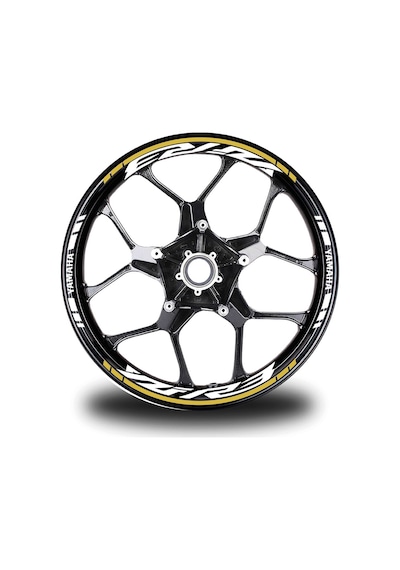 Koyu Sarı Yamaha Yzf R3 Takım Jant Sticker Etiket