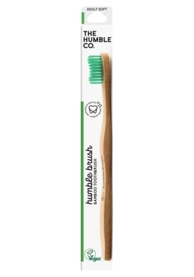 Humble Brush Soft Yetişkin Diş Fırçası Yeşil Açık Ahşap