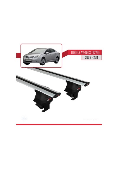 Toyota Avensis T270 2009-2011 Arası İle Uyumlu Ace-4 Ara Atkı Tavan Barı Gri