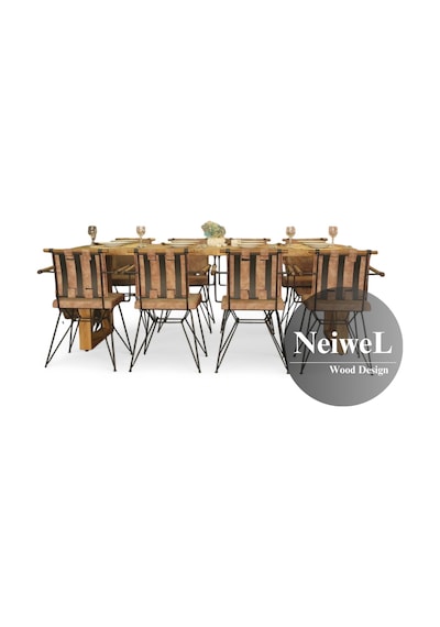 Neiwel Move Doğal Ahşap Mutfak Ve Yemek Masası-80-180 Açık Ceviz