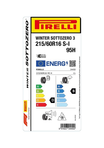 Pirelli 215/60 R16 95H Winter Sottozero 3 S-i Kış Lastiği 2025