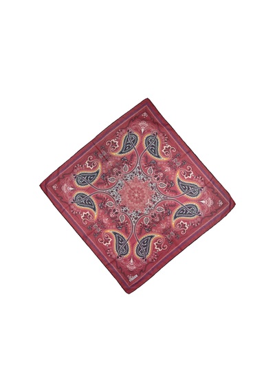 Mim Eşarp - Akmoda Soft Pamuk Eşarp - Kırmızı 90x90 Cm