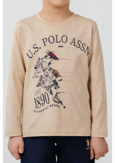 U.S. Polo Assn. Erkek Çocuk Pijama Takımı Baskılı Krem Uzun Kol Pijama Takımı Us2637-c-v1 Us2637-c-v1 U.S. Polo Assn. Erkek Çocuk Pijama Takımı Baskılı Krem Uzun Kol Pijama Takımı Us2637-c-v1 Us2637-c-v1