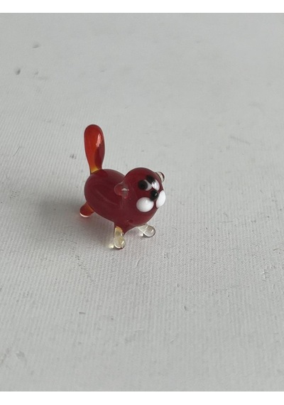 El Yapımı Mini Murano Cam Kedi Biblo A99-02