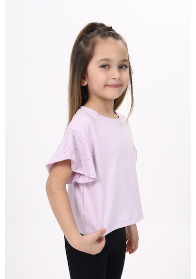 Toontoy Kids Toontoy Kız Çocuk Tişört Açık Lila