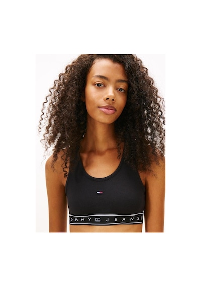 Tommy Hilfiger Kadın Tjw Sp Crop Tape Bralet-13147 Siyah