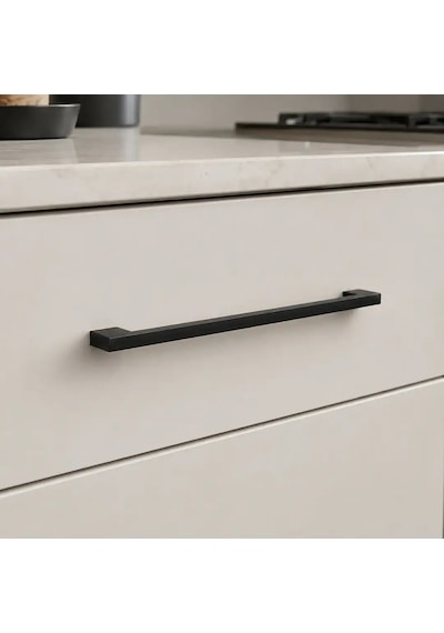System Mobilya Kulbu Siyah Renk 320mm Kulp Sy8574 0320 Al6 Çok Renkli