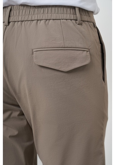 Morven Erkek Vizon Trend Slim Fit Tam Lastik Pantolon 25ms003038405 Vizon