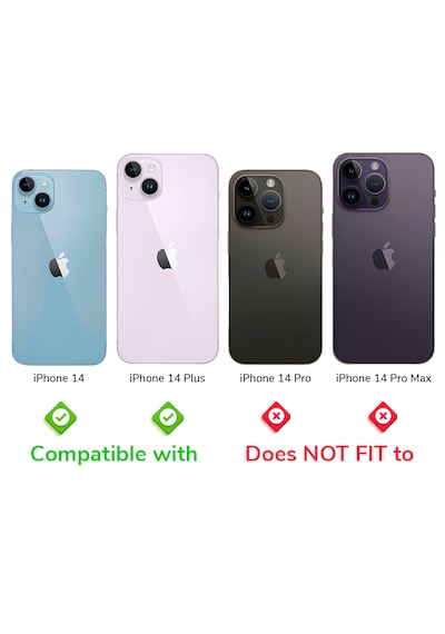 Apple Uyumlu iPhone 14 / 14 Plus İçin Ipg Kamera Lens Koruyucu - Kırmızı