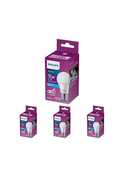 75w Led Ampul, 6500k Beyaz Işık, E27 Normal Duy 4lü Paket Diğer