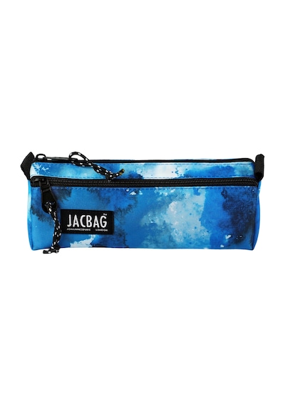 Jacbag Dual Prıme-çift Bölmeli Üçgen Tip Kalem Kutusu Dual Prime-mavi Bulut renkli