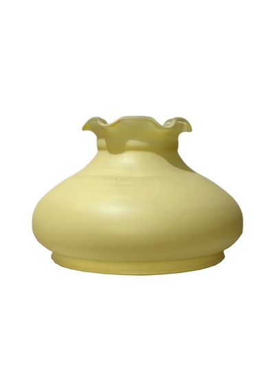 Aladdin Cam Eski Tip Otantik Tasarım Eski Model Yedek Avize Camı Çap 20 Cm Somun Rengi