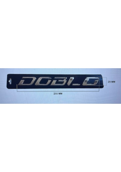 Doblo Yazısı Arka Doblo 4 16-18 Krom 29mm- 255 Mm Üçüzler