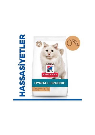 Hills Hypoallergenic Yumurta Ve Böcek Proteinli Yetişkin Kedi Maması 7 Kg