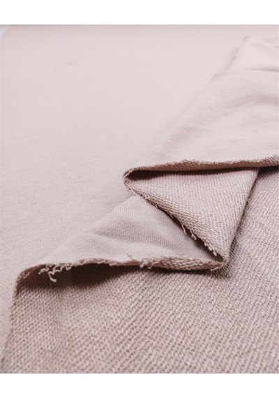 Bej Renk Pamuklu Yumuşak Dökümlü İki İp Penye Kumaş Eşofmanlık & Sweatshirtlük 180x130cm-12671