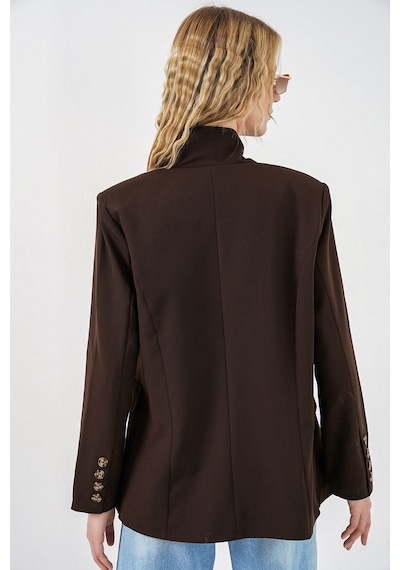 Hiccup Bdart Şal Yaka Blazer Mocha Kahvesi