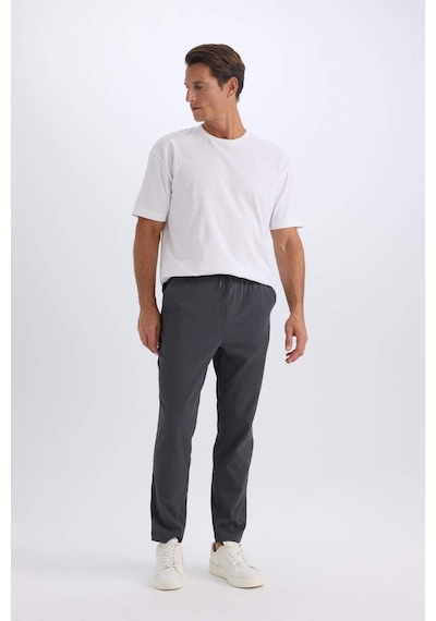 DeFacto Relax Fit Rahat Kesim Düz Paça Krinkıl Yazlık Kumaş Pantolon C3930AX25SPAR15