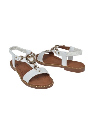 Castle Black Comfort Kadın Sandalet Cb-35307 Beyaz