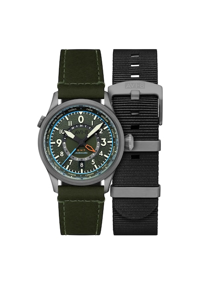 Avı-8 Flyboy Wingman Worldtimer Gmt Av-4120-05 Otomatik Erkek Kol Saati Gri