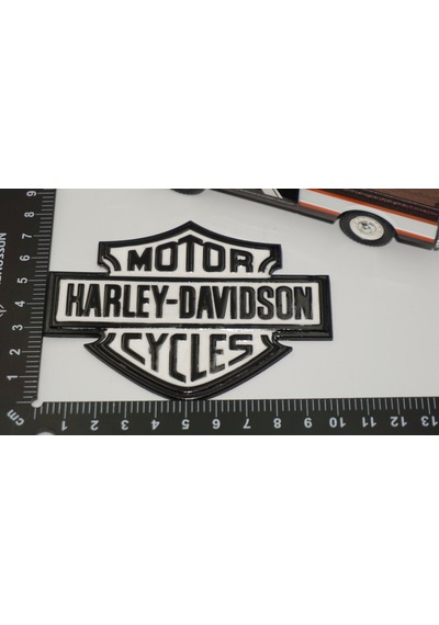Dk Tuning Motor Harley Davidson Depo Yanı Siyah Beyaz Logo 10 Cm Arka Arma