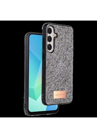 Onegif Galaxy A56 Bright Simli Kapak - Gümüş