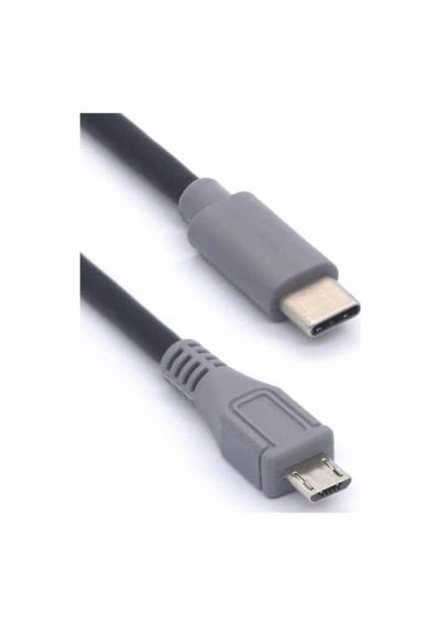 Type-c To Mikro Usb Kablosu, Usb Tip C - Mikro Usb Otg Kablosu Erkek - Erkek Şarj Veri İletimi, 1 Metre Kablo Zr797-1m Kablo