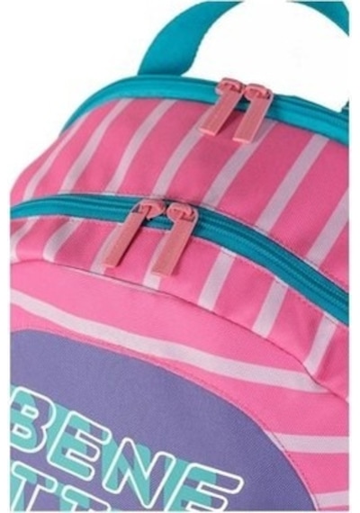 United Colors Of Benetton Unıted Colors Of Benetton Çift Bölmeli Sırt Çantası 03752 Pembe