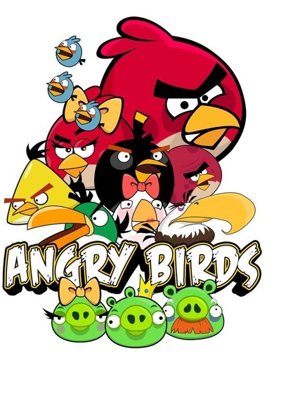 Pastalarınız İçin Resim Baskısı Angry Bird Yenebilir A 4 Pasta Baskısı Çok renkli